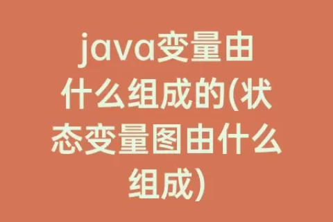 java变量由什么组成的(状态变量图由什么组成)