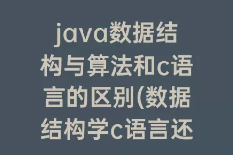 java数据结构与算法和c语言的区别(数据结构学c语言还是java)