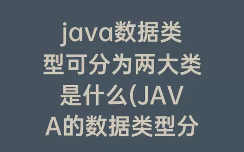 java数据类型可分为两大类是什么(JAVA的数据类型分为()和()两类)