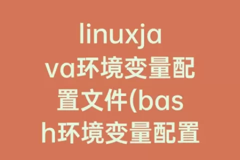 linuxjava环境变量配置文件(bash环境变量配置文件)