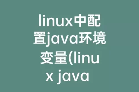 linux中配置java环境变量(linux java 环境变量)