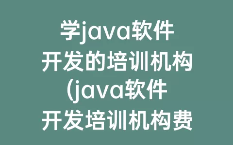 学java软件开发的培训机构(java软件开发培训机构费用)
