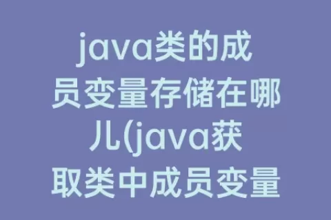java类的成员变量存储在哪儿(java获取类中成员变量)