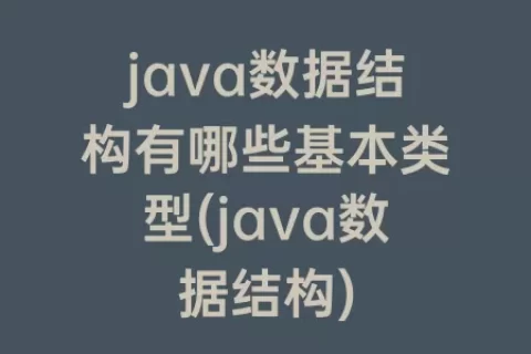 java数据结构有哪些基本类型(java数据结构)