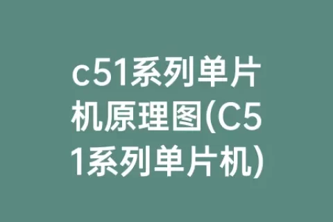 c51系列单片机原理图(C51系列单片机)