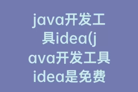 java开发工具idea(java开发工具idea是免费的吗)