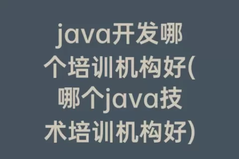 java开发哪个培训机构好(哪个java技术培训机构好)
